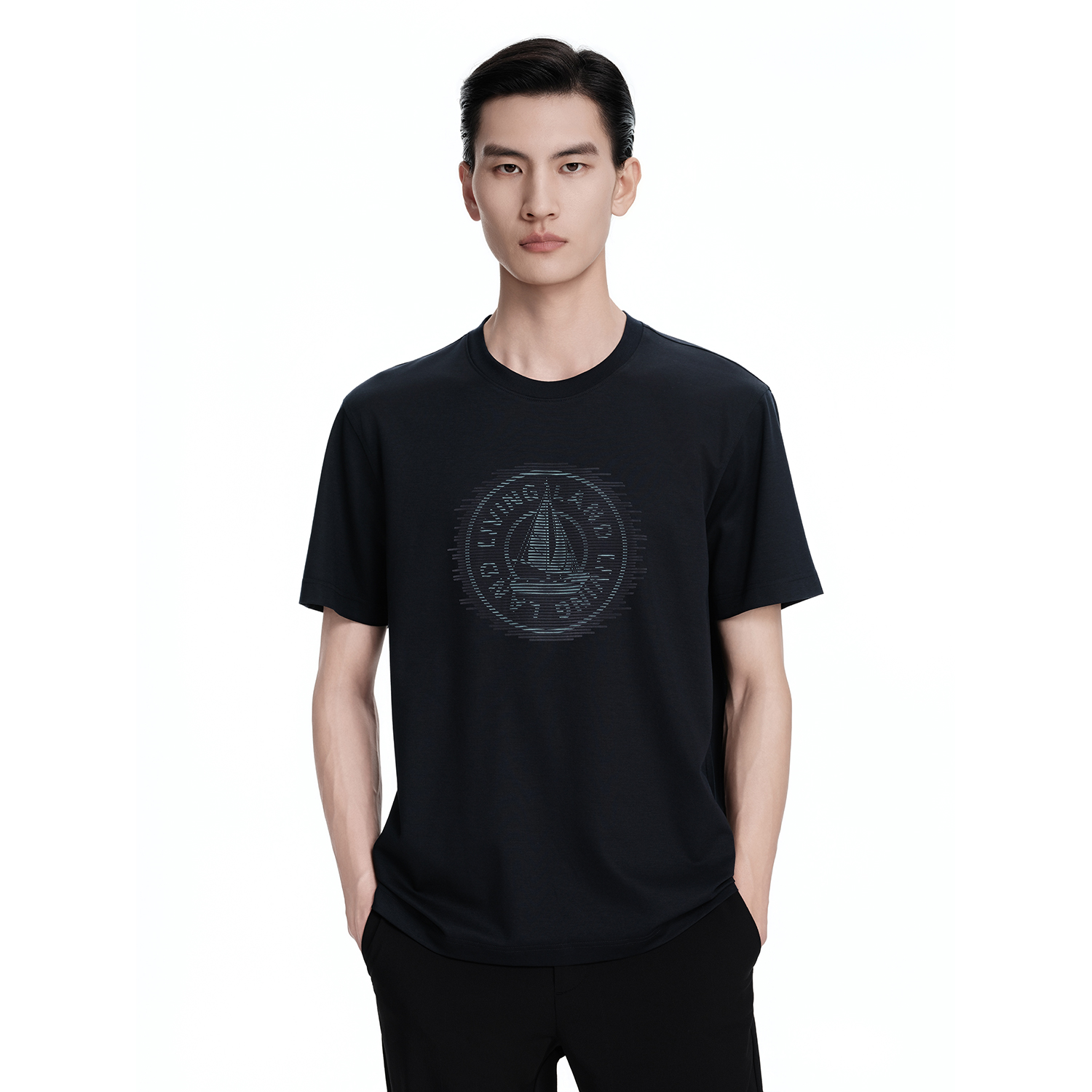 短袖棉T恤-深兰-BTCK2363L01