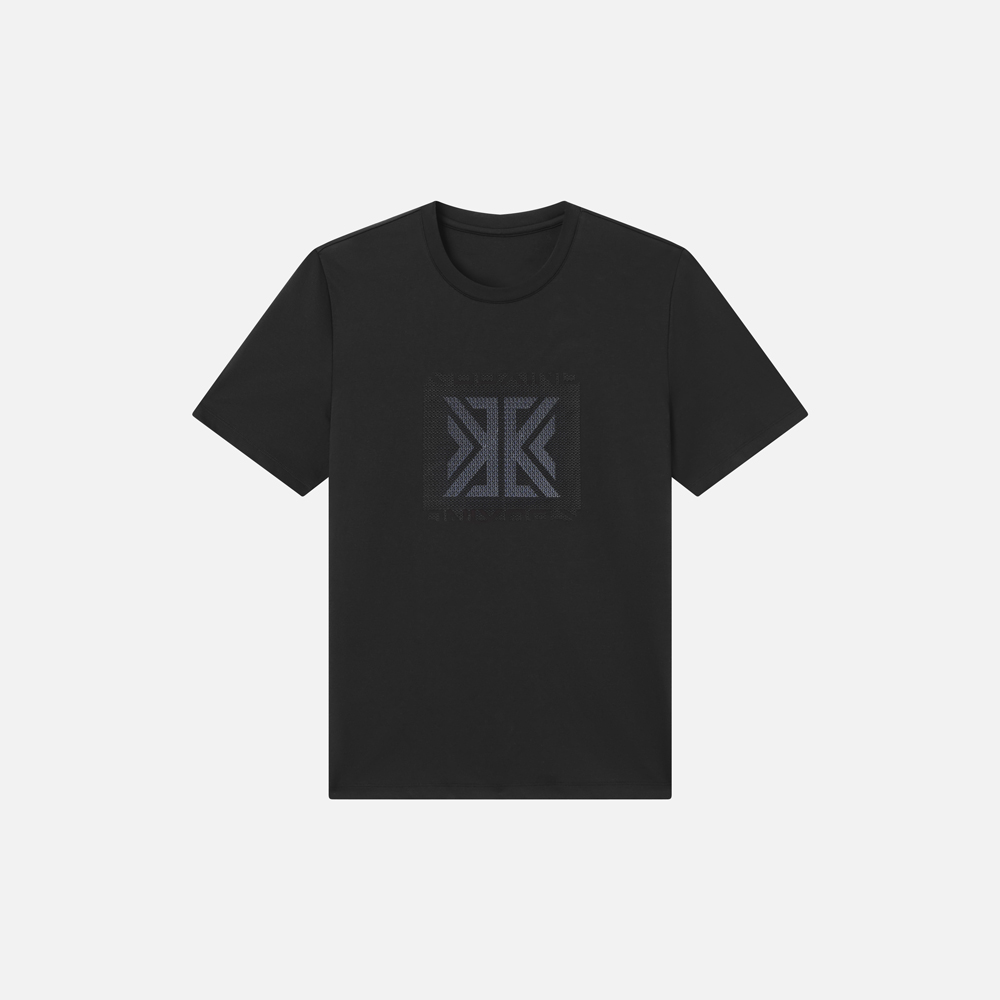 短袖棉T恤-黑色-VTCK2720E01