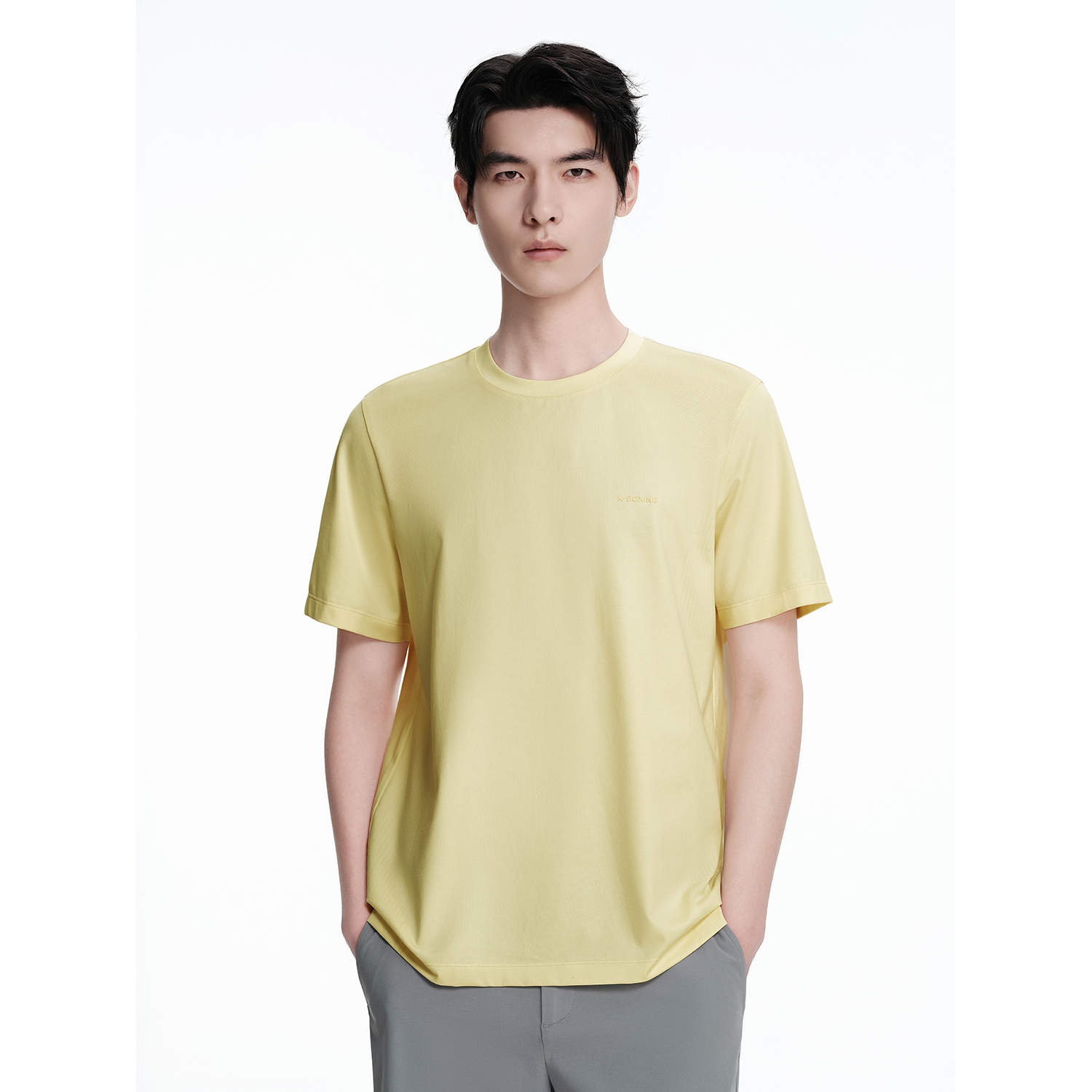 短袖棉T恤-浅草黄-VTCK2952H27